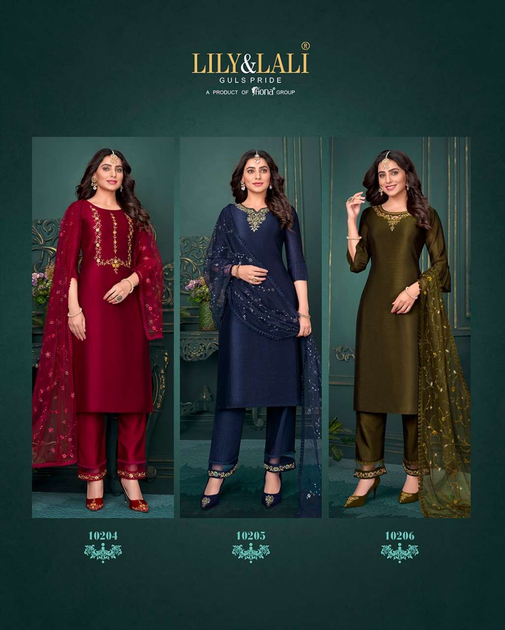 Lily & Lali-Maria 9-Silk-Handwork-Kurti-Inner-Silk-Pant-Sequence-Embroidery-Work-Dupatta-Collage2